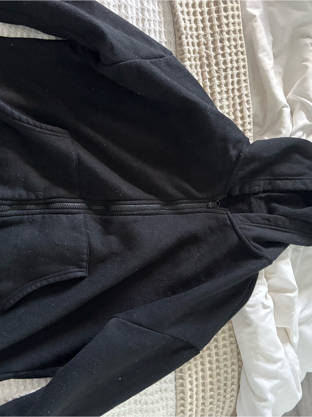 Black Zip-Up Hoodie